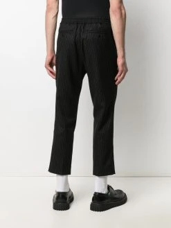 AMI Paris 50% Off De Vente Pantalon de jogging crop à fines rayures pantalons courts homme 10 AMI Paris pantalon de jogging crop à fines rayures