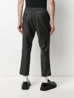 AMI Paris pantalon court à motif pied-de-poule