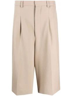 AMI Paris bermuda à design plissé