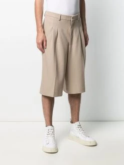 AMI Paris En promotion Bermuda à design plissé shorts habillés homme 9 AMI Paris bermuda à design plissé