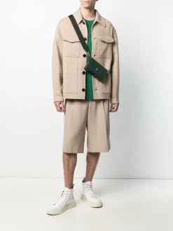 AMI Paris bermuda à design plissé