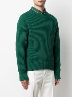 AMI Paris pull en maille nervurée