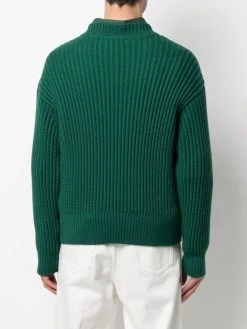 AMI Paris pull en maille nervurée