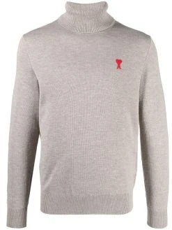 AMI Paris pull Ami de Coeur à col roulé