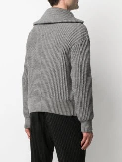 Bas Prix AMI Paris Pull nervuré à plastron pulls homme 8 AMI Paris pull nervuré à plastron