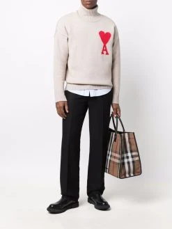 AMI Paris pull Ami de Coeur en maille