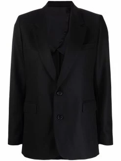AMI Paris blazer en laine à simple boutonnage