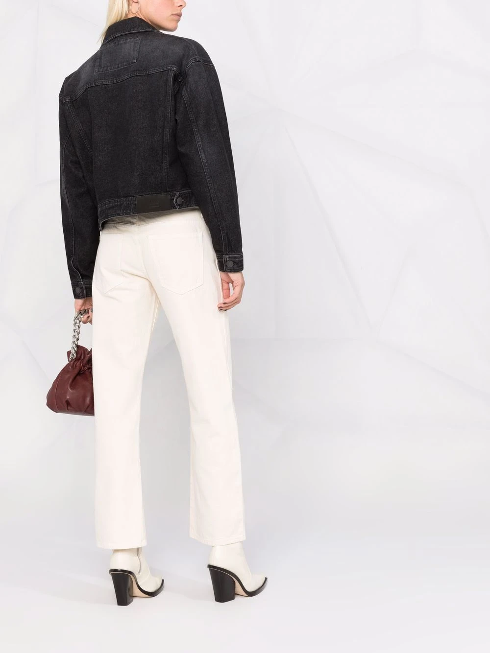 AMI Paris Bon Rapport Coût-Efficacité Veste ample en jean vestes en jean femme 4 AMI Paris veste ample en jean