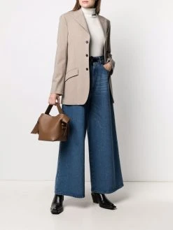 AMI Paris jean ample à taille ceinturée