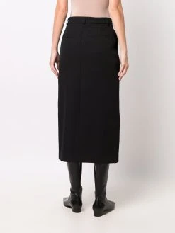 AMI Paris jupe crayon mi-longue à fente