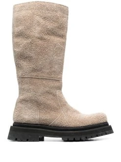 AMI Paris bottes à fini texturé