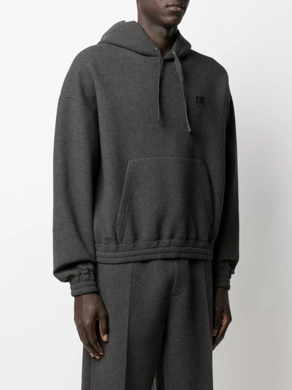 Qualité Excellente AMI Paris Hoodie à logo brodé hoodies homme 3 AMI Paris hoodie à logo brodé