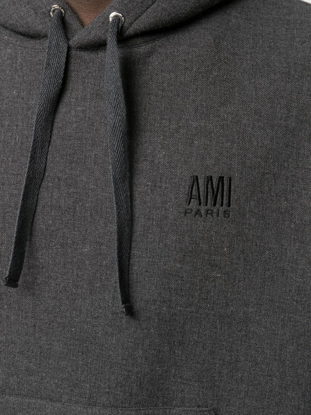 Qualité Excellente AMI Paris Hoodie à logo brodé hoodies homme 5 AMI Paris hoodie à logo brodé