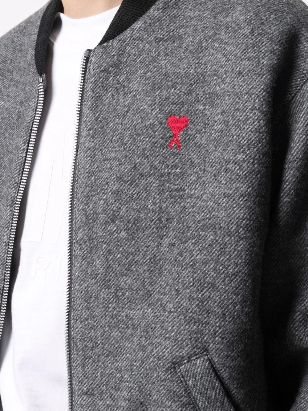 AMI Paris Veste bomber Ami De Coeur à fermeture zippée Rabais vestes bomber homme 5 AMI Paris veste bomber Ami De Coeur à fermeture zippée