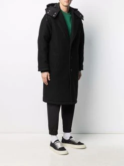 AMI Paris manteau Ami de Coeur à simple boutonnage