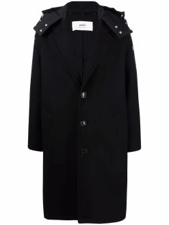 AMI Paris manteau Ami de Coeur à simple boutonnage