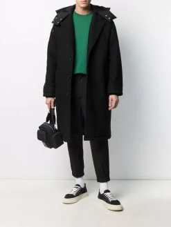 AMI Paris manteau Ami de Coeur à simple boutonnage