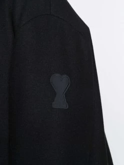 AMI Paris manteau Ami de Coeur à simple boutonnage