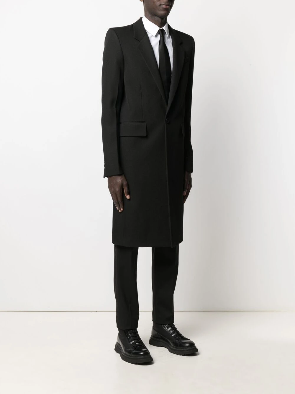 Qualité absolue AMI Paris Manteau cintré à simple boutonnage pardessus homme 3 AMI Paris manteau cintré à simple boutonnage