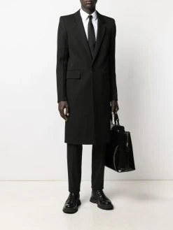 AMI Paris manteau cintré à simple boutonnage