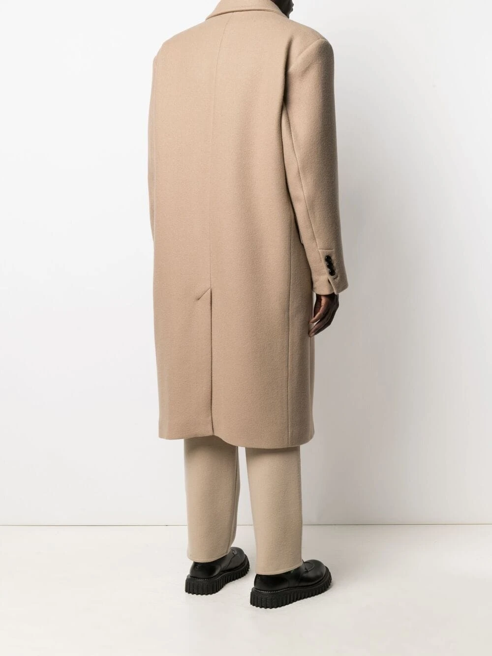 AMI Paris Manteau en laine à simple boutonnage Prix Affortable pardessus homme 4 AMI Paris manteau en laine à simple boutonnage