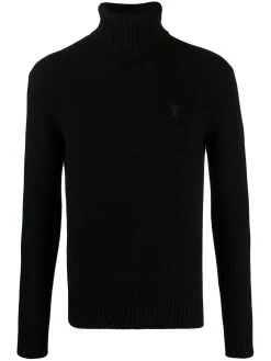 AMI Paris pull Ami de Coeur à col roulé