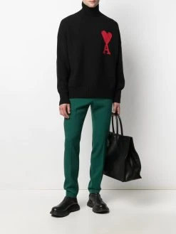 AMI Paris pull Ami De Cœur à col roulé