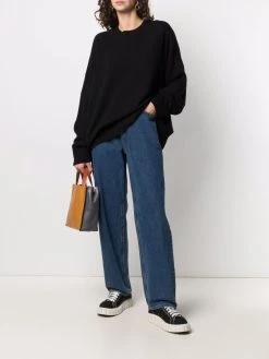 AMI Paris pull à effet d'épaules descendues