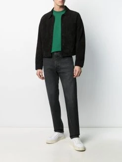 AMI Paris jean droit à patch logo