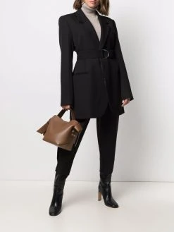 AMI Paris blazer ceinturé à simple boutonnage