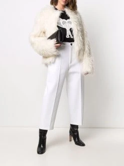 AMI Paris veste en fourrure artificielle