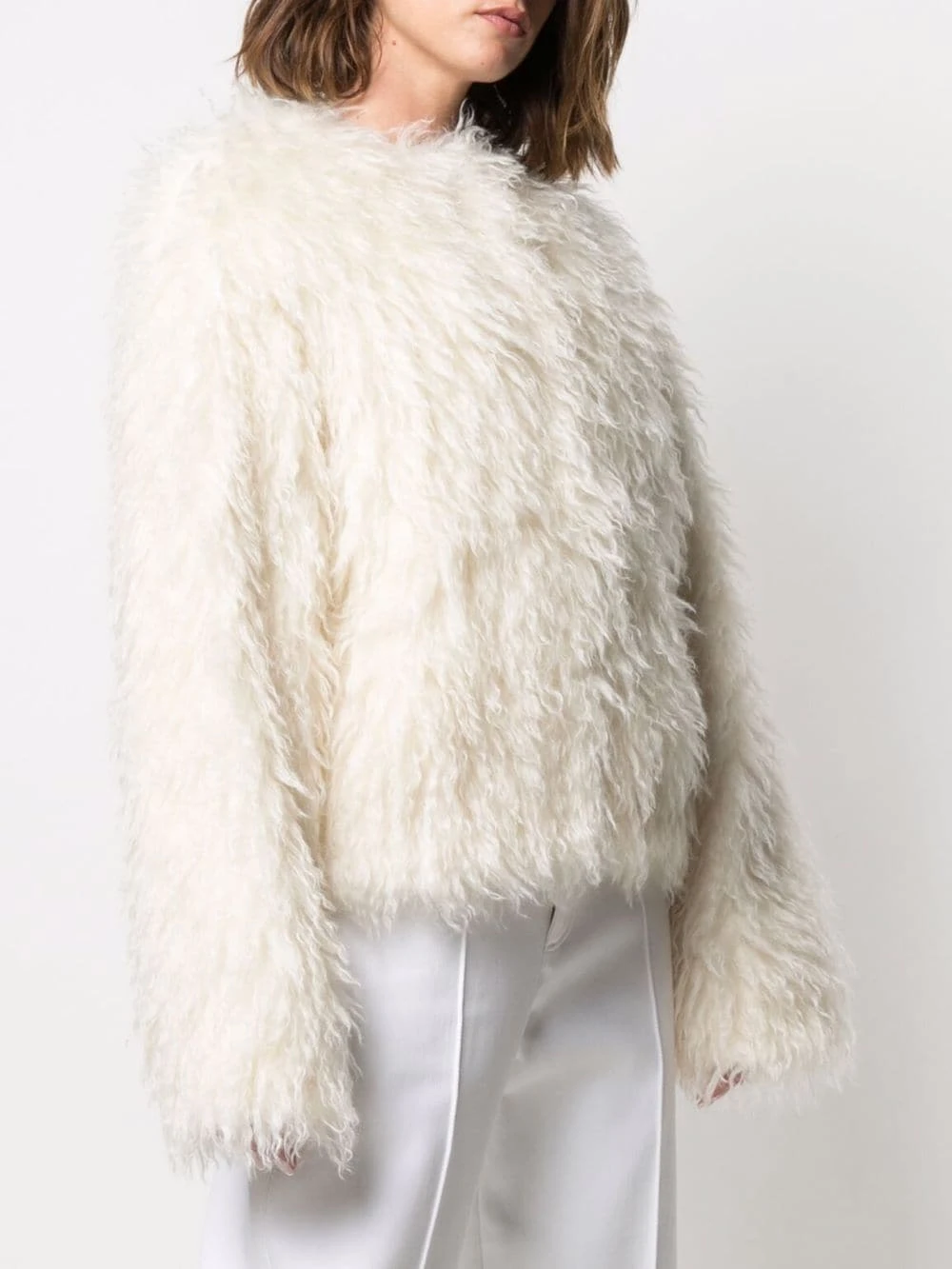 AMI Paris Veste en fourrure artificielle Prix Allégé vestes en peau lainée femme 3 AMI Paris veste en fourrure artificielle