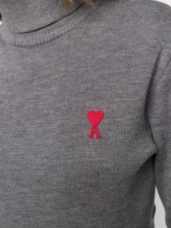 AMI Paris pull Ami de Cœur à col roulé