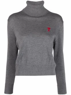 AMI Paris pull Ami de Cœur à col roulé