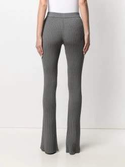 AMI Paris pantalon nervuré à coupe évasée