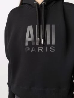 AMI Paris hoodie à lien de resserrage