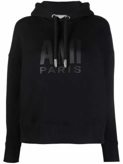 AMI Paris hoodie à lien de resserrage