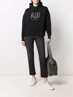 AMI Paris hoodie à lien de resserrage