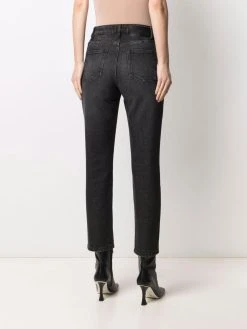 AMI Paris jean droit à taille haute