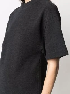 AMI Paris robe mi-longue à manches courtes