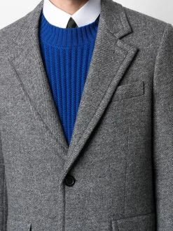 AMI Paris manteau en laine à simple boutonnage