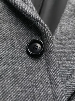 AMI Paris manteau en laine à simple boutonnage