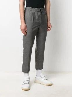 AMI Paris pantalon court à taille élastique