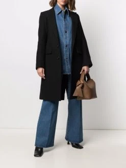 AMI Paris manteau cintré à simple boutonnage