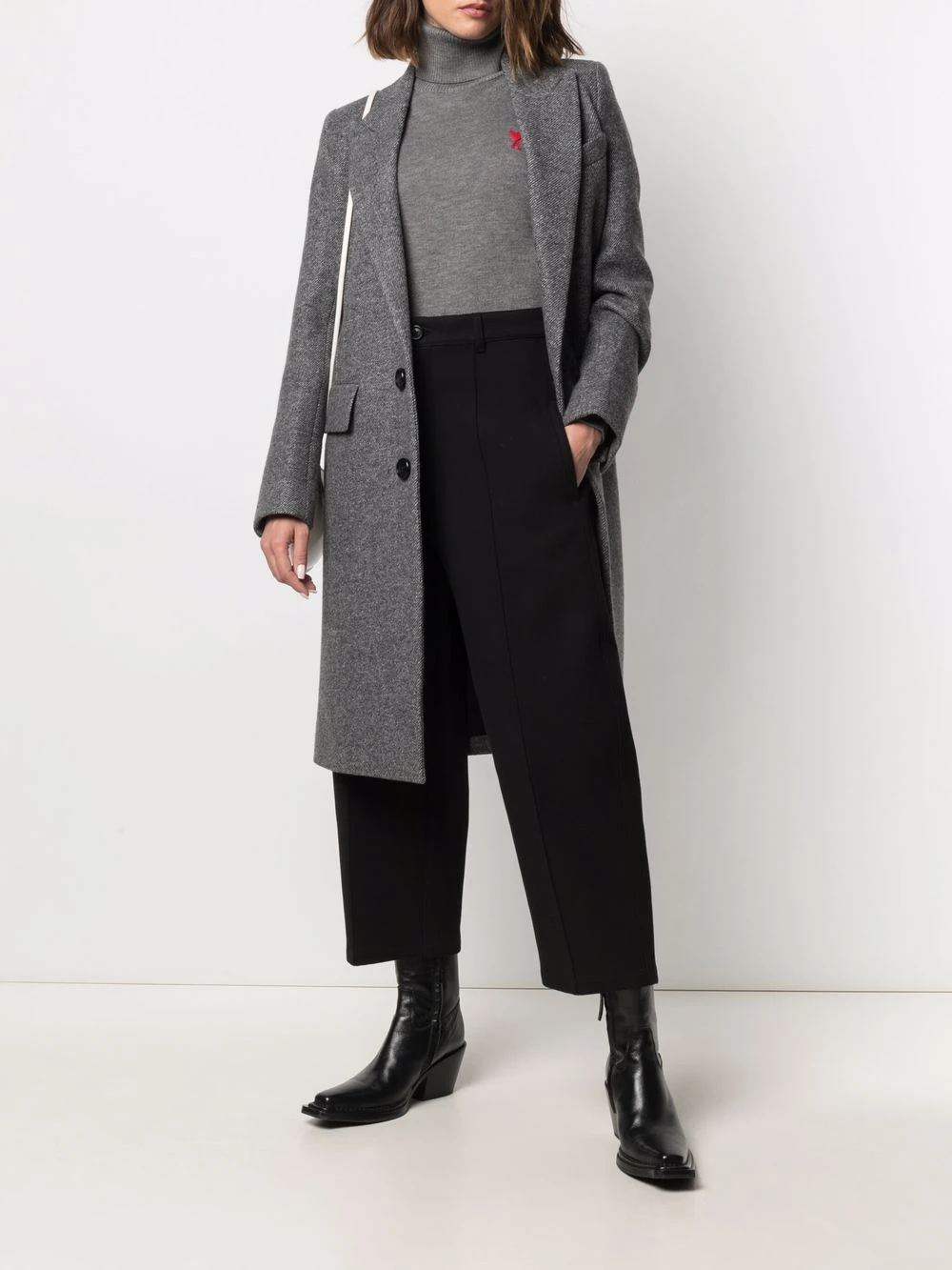 Produit de première qualité AMI Paris Manteau à simple boutonnage manteaux à simple boutonnage femme 2 AMI Paris manteau à simple boutonnage