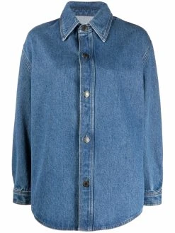 AMI Paris chemise en jean à manches longues