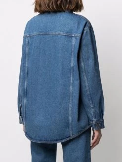 AMI Paris chemise en jean à manches longues