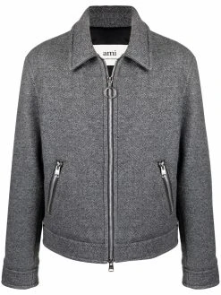 AMI Paris veste matelassée à fermeture zippée