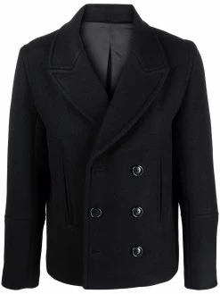 AMI Paris manteau court à boutonnière croisée