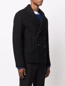 AMI Paris manteau court à boutonnière croisée